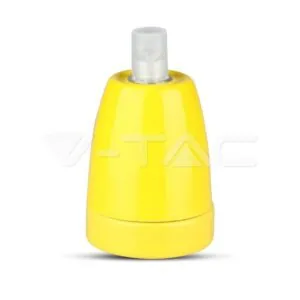 V-TAC VT-3801 Фасунга Порцелан E27 Жълт