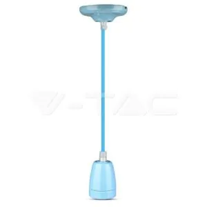V-TAC VT-3806 Пендел Порцеланова Фасунга E27 Син