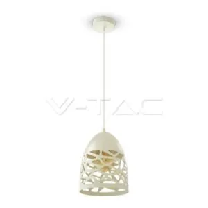 V-TAC VT-3823 Пендел Бял Мат С Бял Кабел