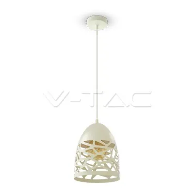 V-TAC VT-3823 Пендел Бял Мат С Бял Кабел