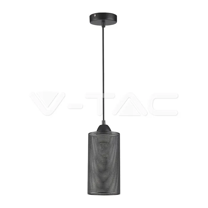 V-TAC VT-3828 Пендел Черен Мат С Черен Кабел