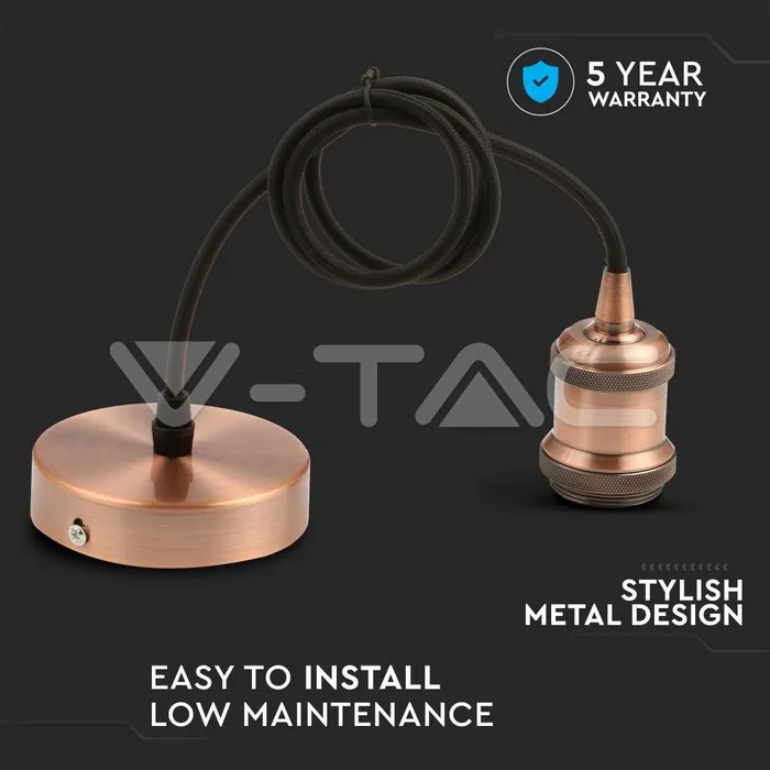 V-TAC VT-3840 Пендел Червен Бронз