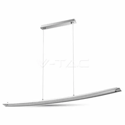 V-TAC VT-3898 18W LED Висящо ТялоСтъкло/Хром Неутрално Бяла Светлина