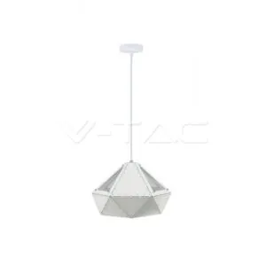 V-TAC VT-3948 Пендел Пастел Призма Бял 310 x 180 мм