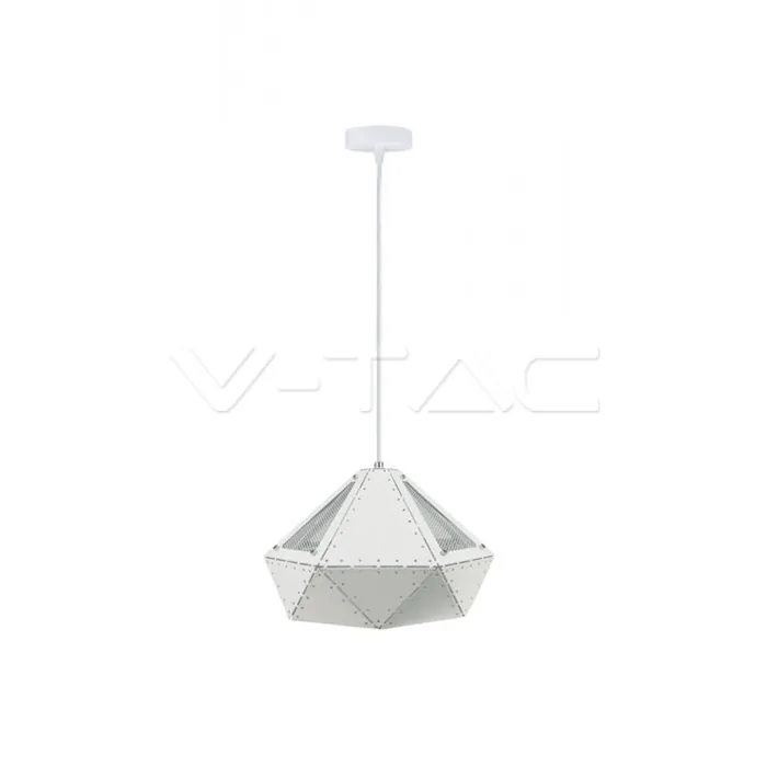 V-TAC VT-3948 Пендел Пастел Призма Бял 310 x 180 мм