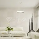 V-TAC VT-3960 82W Пендел/Плафон Кръг 3 Цветен Димиращ Бял