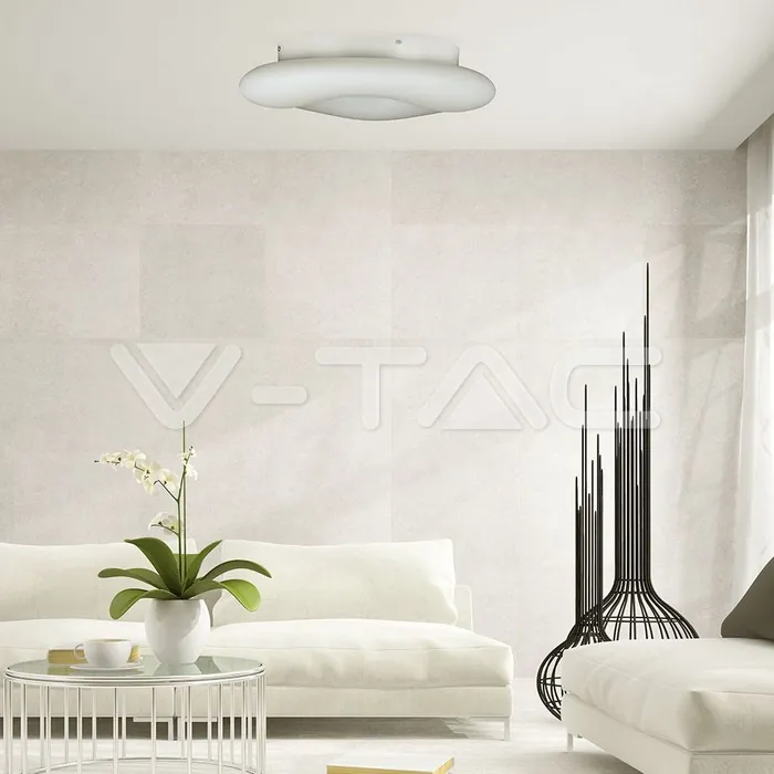 V-TAC VT-3968 39W Пендел/Плафон Кръг 3 Цветен Димиращ Бял