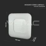 V-TAC VT-3973 80W Двоен Пендел D:750*750*125 3000K Димиращ Бял