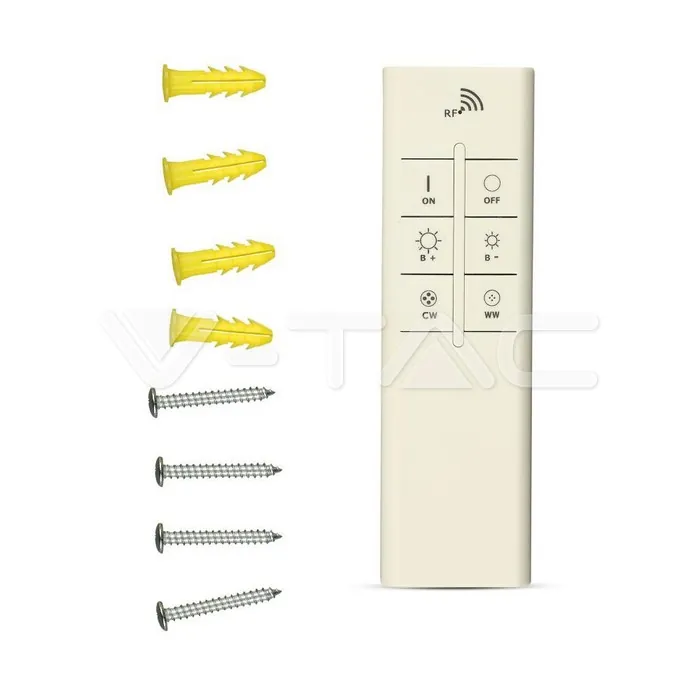 V-TAC VT-3973 80W Двоен Пендел D:750*750*125 3000K Димиращ Бял