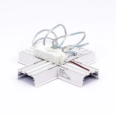 V-TAC VT-399 16W X Конектор Долно Стоене за Окачване Бял 4000K