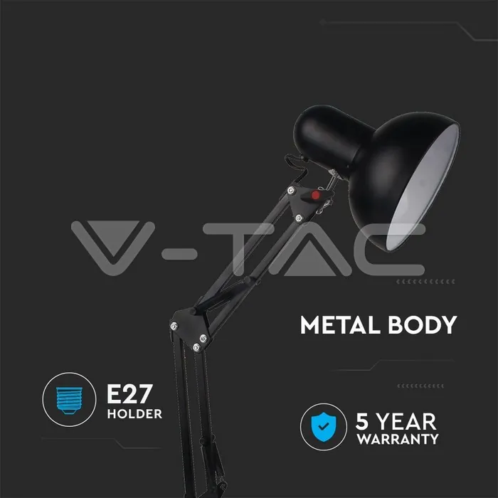 V-TAC VT-40341 Настолна Лампа Е27 Бяла 325x560 PIXI