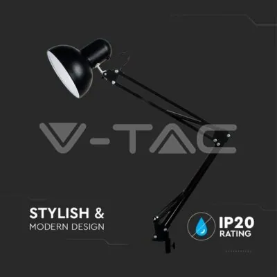V-TAC VT-40361 Настолна Лампа Е27 Бяла 450x1630 PIXI Захващане