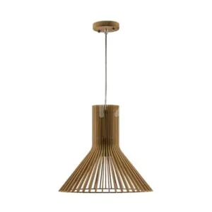 V-TAC VT-40511 Дървен Пендел E27 Дърво D350 x H310мм