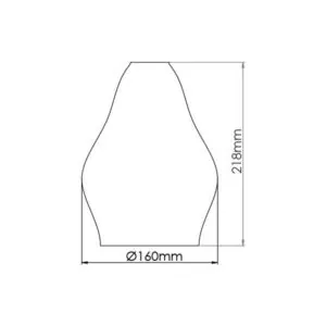 Vito 4101830 Пендел за таван GIA 1xE27 OPAL-BLACK IP20 60W 220V