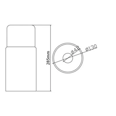 Vito 4102350 Пендел за таван ART-9011 1xE27 SMOKE IP20 60W 220V