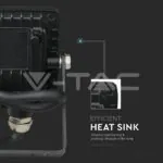 V-TAC VT-424 10W LED Прожектор SAMSUNG Чип SMD Черно Тяло 3000K
