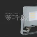 V-TAC VT-432 10W LED Прожектор SAMSUNG Чип SMD Сиво Тяло 6400K