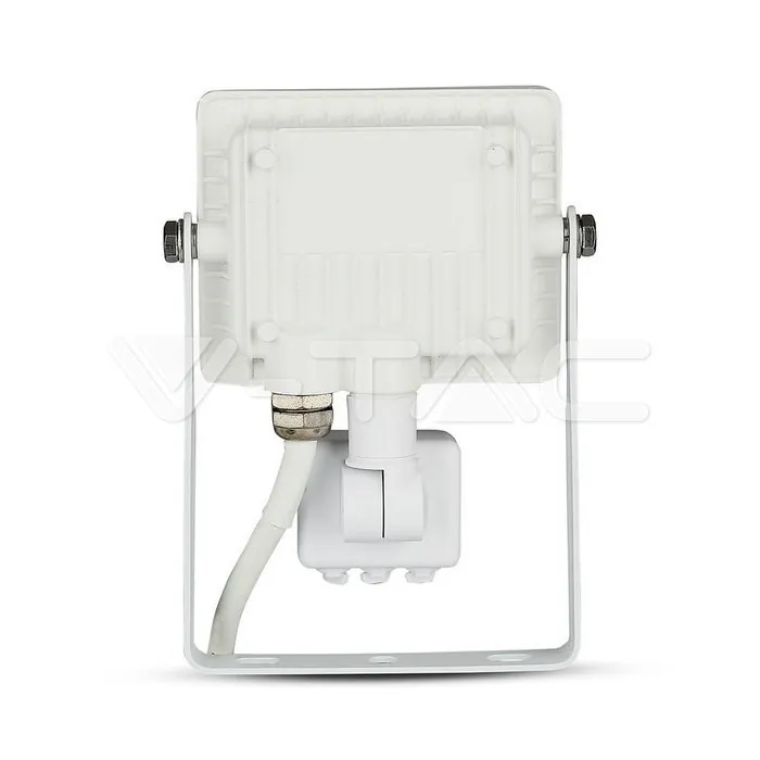 V-TAC VT-433 10W LED Прожектор Сензор SAMSUNG Чип Бяло Тяло 3000K
