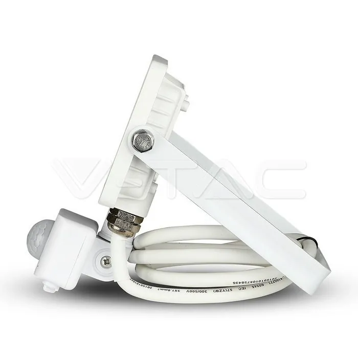 V-TAC VT-433 10W LED Прожектор Сензор SAMSUNG Чип Бяло Тяло 3000K