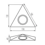 Kanlux 4381 Точково осветително тяло за монтаж под шкафове ZEPO G4 12V IP20
