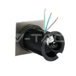 V-TAC VT-7516 Тяло за Вграждане В Земя Сатен Никел Квадрат Черен GU10 IP65