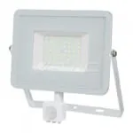 V-TAC VT-467 50W LED Прожектор Сензор SAMSUNG Чип Бяло Тяло 4000K
