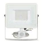 V-TAC VT-467 50W LED Прожектор Сензор SAMSUNG Чип Бяло Тяло 4000K
