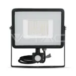 V-TAC VT-471 50W LED Прожектор Сензор SAMSUNG Чип Черно Тяло 6400K