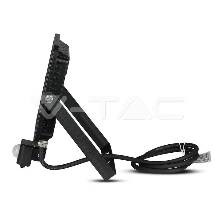 V-TAC VT-471 50W LED Прожектор Сензор SAMSUNG Чип Черно Тяло 6400K