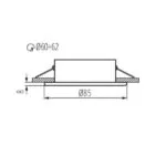 Kanlux 4704 OPR.HALOGENOWA MARIN Gx5.3 12V IP44