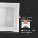 V-TAC VT-4745 18W LED Панел Стъклено Тяло Квадратен Модул Бяла Светлина