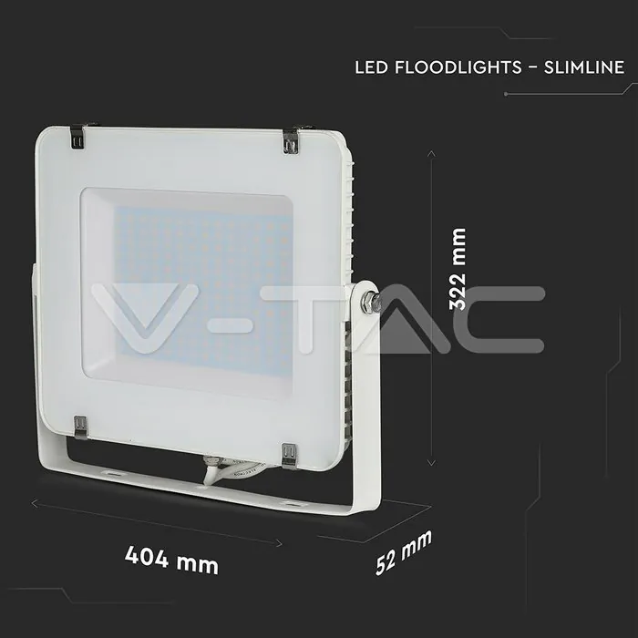 V-TAC VT-478 150W LED Прожектор SAMSUNG Чип SMD Бяло Тяло 3000K