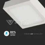 V-TAC VT-4913 12W LED Панел Външен монтаж Premium Квадратен Модул Топло Бяла Светлина