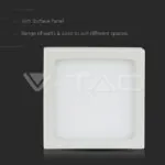 V-TAC VT-4913 12W LED Панел Външен монтаж Premium Квадратен Модул Топло Бяла Светлина