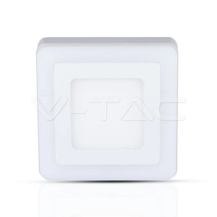 V-TAC VT-4924 6W+2W LED Панел Външен монтаж Квадрат Модул Бяла Светлина