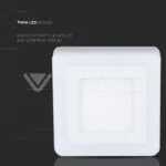 V-TAC VT-4925 12W+3W LED Панел Външен монтаж Квадратен Модул Топло Бяла Светлина