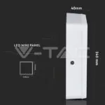 V-TAC VT-4928 22W LED Панел Външен монтаж Квадратен Модул Топло Светлина