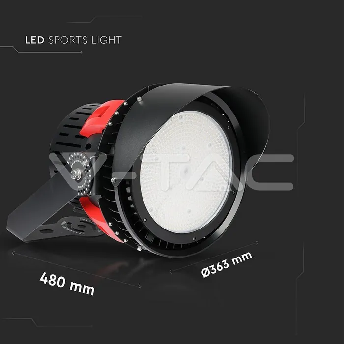 V-TAC VT-493 500W LED Осветител за Стадион SAMSUNG Чип Meanwell Дравейр 110° 5000K Дим.