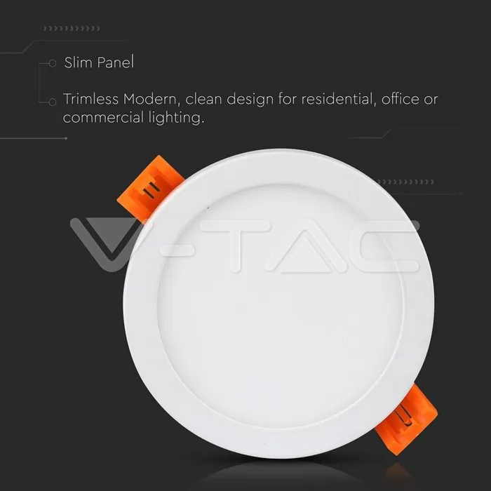 V-TAC VT-4936 15W LED Slim Панел Кръг Бяла Светлина