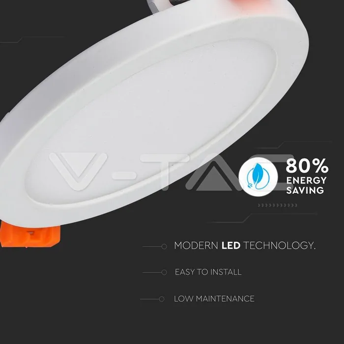 V-TAC VT-4936 15W LED Slim Панел Кръг Бяла Светлина