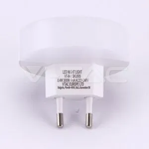 V-TAC VT-506 LED Нощна Лампа за Контакт USB Кръг 4000K