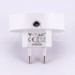 V-TAC VT-506 LED Нощна Лампа за Контакт USB Кръг 4000K