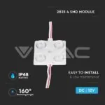 V-TAC VT-5129 LED Модул 1.44W 4LED SMD2835 Топло Бяла Светлина IP68
