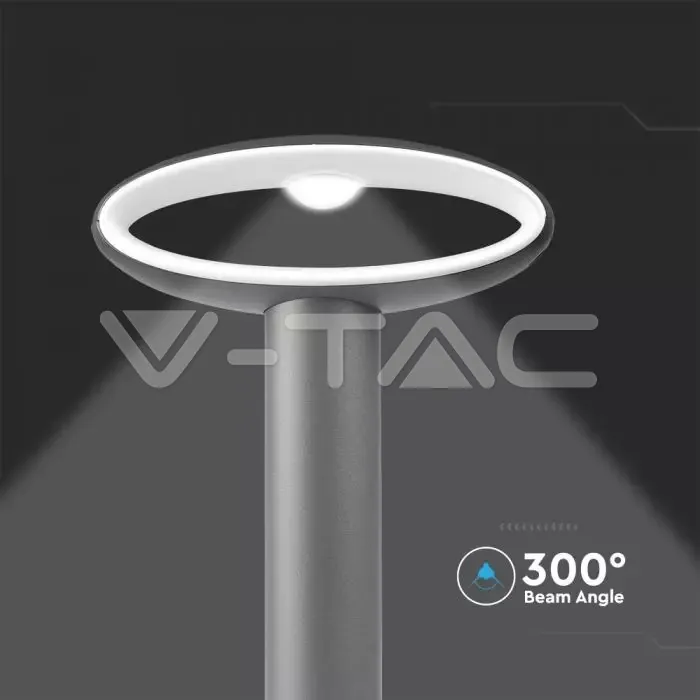 V-TAC VT-5154 9W Наземна Градинска Лампа Тъмно Сиво 3000К IP54
