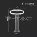 V-TAC VT-5154 9W Наземна Градинска Лампа Тъмно Сиво 3000К IP54