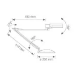 Vito 5300130 FLEX-20 SILVER IP20 20W E27 220V