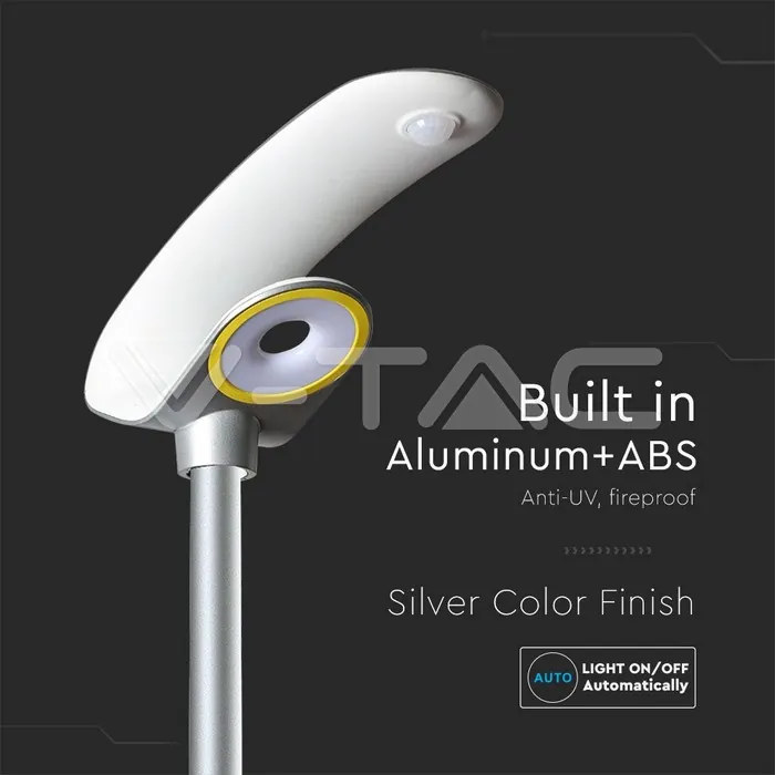 V-TAC VT-5505 LED Соларно Градинско Тяло 20W PIR Сензор Дистанционно 4000К