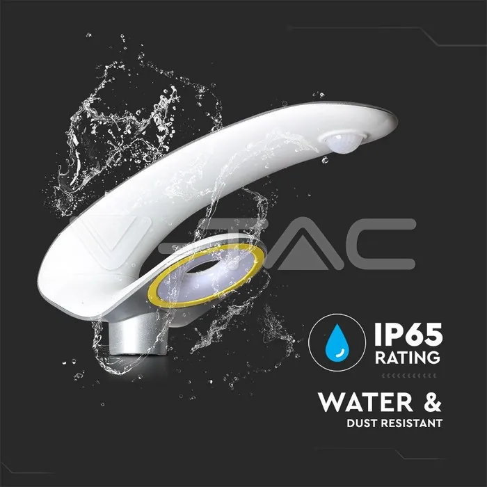V-TAC VT-5505 LED Соларно Градинско Тяло 20W PIR Сензор Дистанционно 4000К