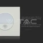 V-TAC VT-5570 3W LED Луна Сензор Неутрално Бяла Светлина