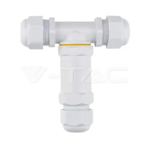 V-TAC VT-5979 Влагозащитен Конектор Бял 3х8-12мм IP68